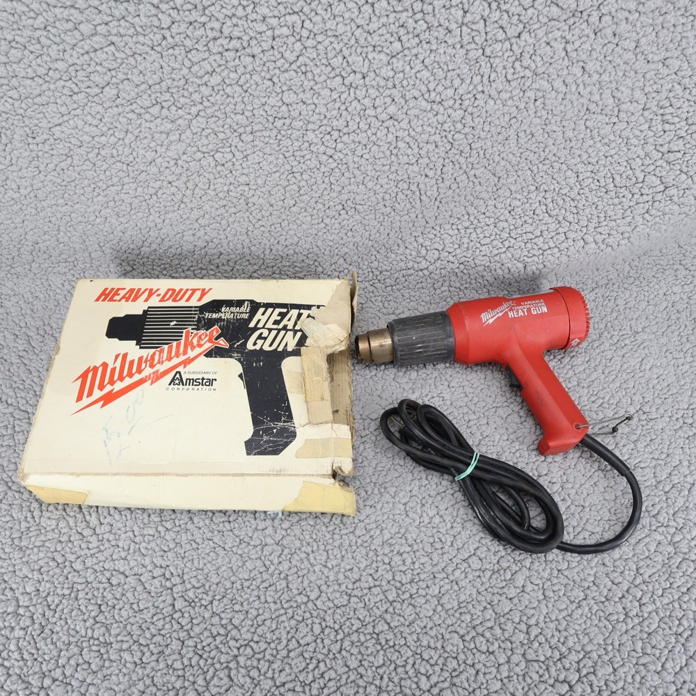 Milwaukee 8977 Variable Temperature Heavy Duty Heat Gun 212F-1000F Red